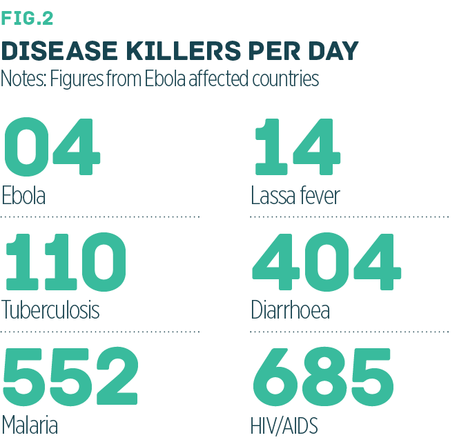 Disease killers per day