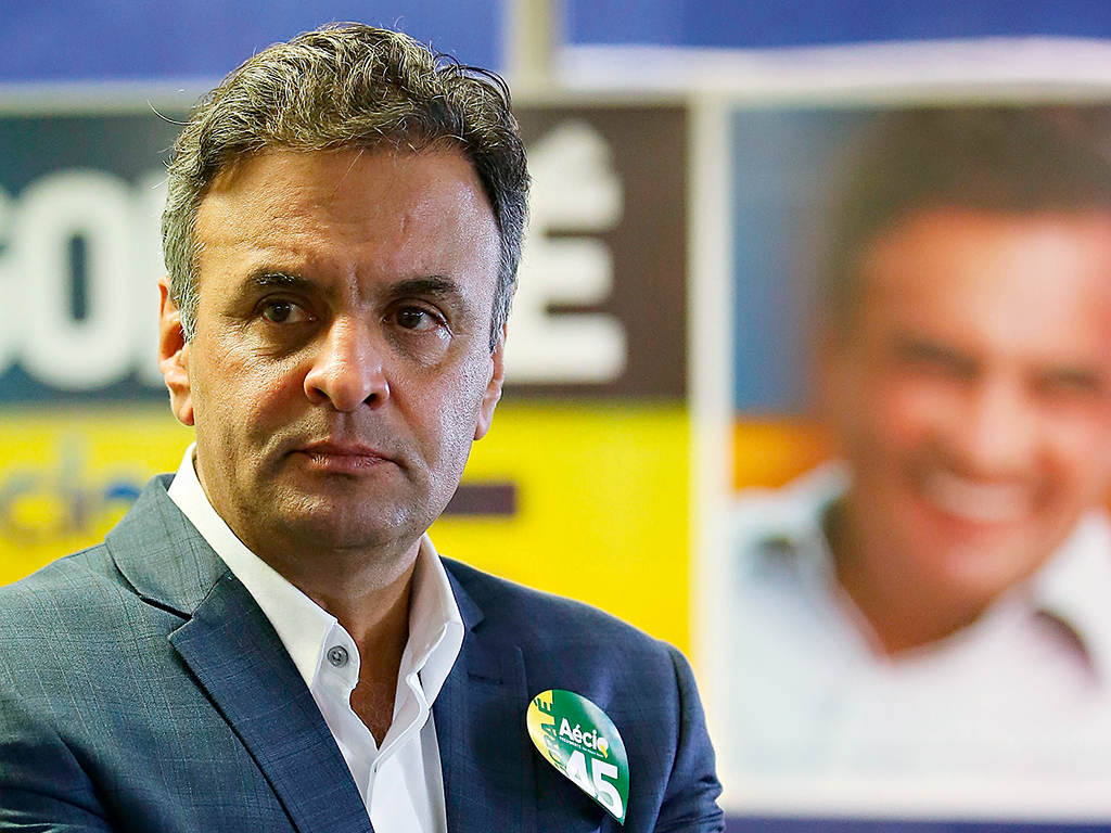 Aécio Neves, Rousseff’s rival for president and candidate for the Brazilian Social Democratic Party (PSDB)