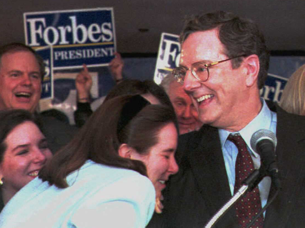 Steve Forbes popularised the idea of a flat tax among Republicans