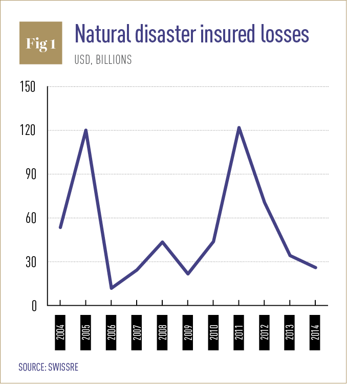 Natural disaster insured losses