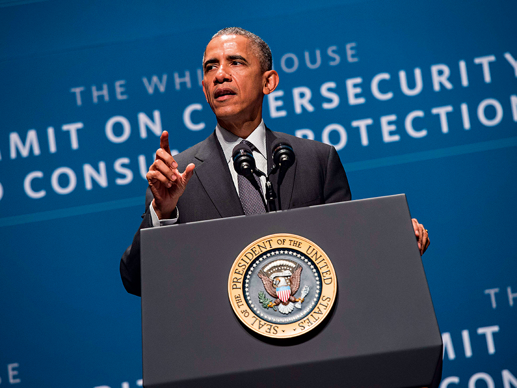 US President Barack Obama speaks at the White House Summit on Cybersecurity and Consumer Protection