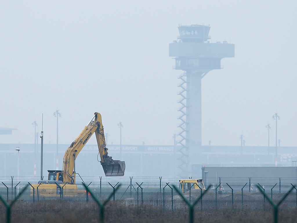 Construction underway on the delayed Berlin Brandenburg Airport