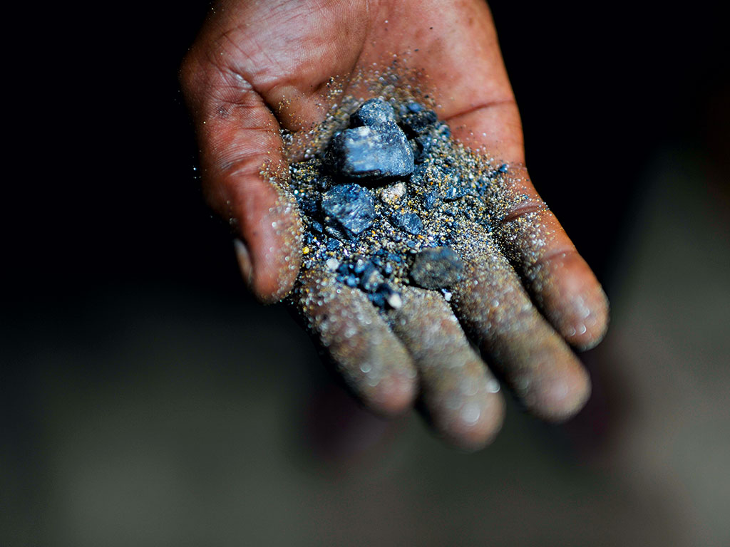 Coltan from the rich deposits of Masisia territory in North Kivu, DRC