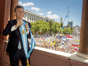 President of Argentina, Mauricio Macri, following his swearing-in ceremony on December 10, 2015