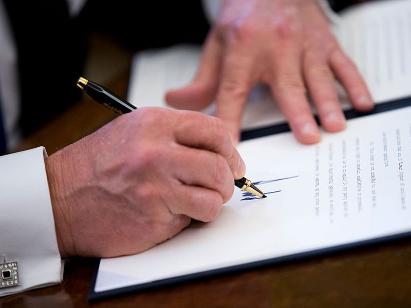 Donald Trump has already signed a number of executive orders 