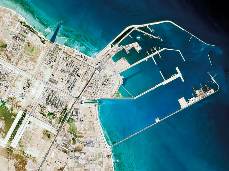 The Ras Laffan LNG port, Qatar 