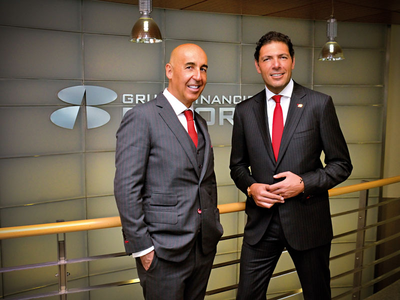 Grupo Financiero Banorte’s CEO, Marcos Ramírez-Miguel (left) and Chairman, Carlos Hank-González