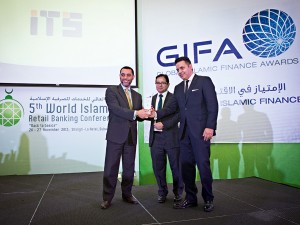 An on-stage presentation at the 2013 World Islamic Economic Forum. International Turnkey Solutions has created innovative technological solutions to help banks working in the Islamic finance sector stay sharia-compliant