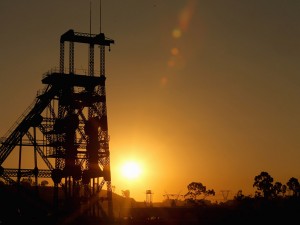 A derelict gold mine is seen in Johannesburg, South Africa. Abandoned mines are used today to set up further extraction in a sustainable manner