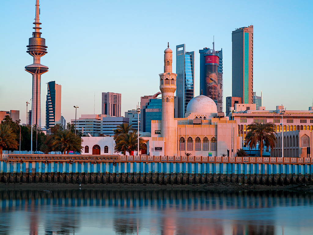 Kuwait City’s harbour district. Kuwait has the fourth-largest economy in the GCC region