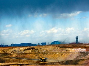 Trucks move tonnes of ore at the Oyu Tolgoi mine in the south Gobi desert, Khanbogd region, Mongolia. The country was once touted as a great investment opportunity, but the short-term decisions of its government have stifled growth