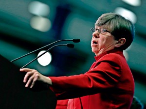 Leading the fight against income inequality: Mary Jo White, Chairwoman of the SEC, which last year voted in favour of a system in which publicly listed companies had to disclose their ratio of CEO-to-worker pay