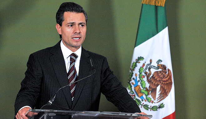 Mexico's charismatic president, Enrique Peña Nieto. Structural reforms enforced by the leader have enhanced Mexico's economic credentials, attracting investment