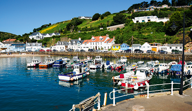 Rozel harbour, Jersey. The British Crown dependency is coping well with tax regulation