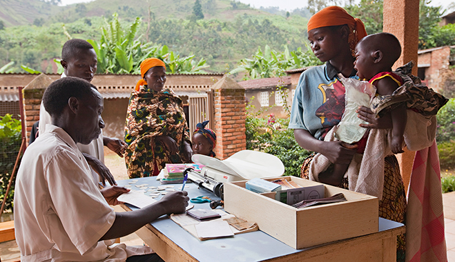 Healthcare officials working in Kenya. Insurance is integral in the country due to the amount of financially unstable people