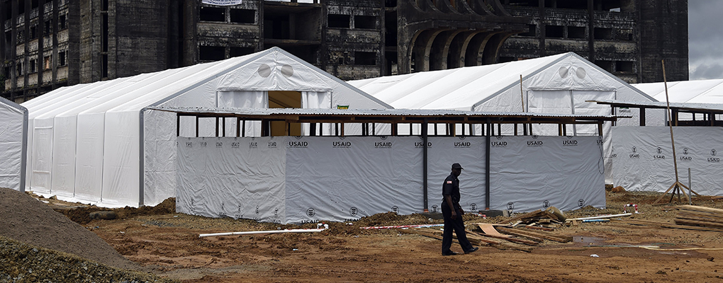 An Ebola treatment camp in Monrovia, Liberia. Some argue that the fear brought about by Ebola, rather than the virus itself, will have more devastating results for Africa's people as investors limit their involvement in the country