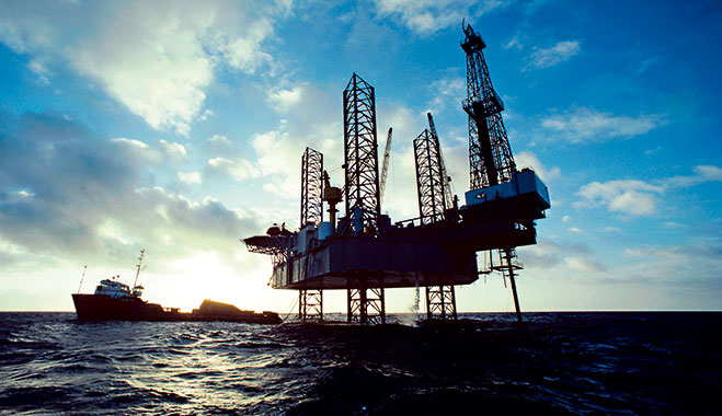 A jack-up rig off the coast of China