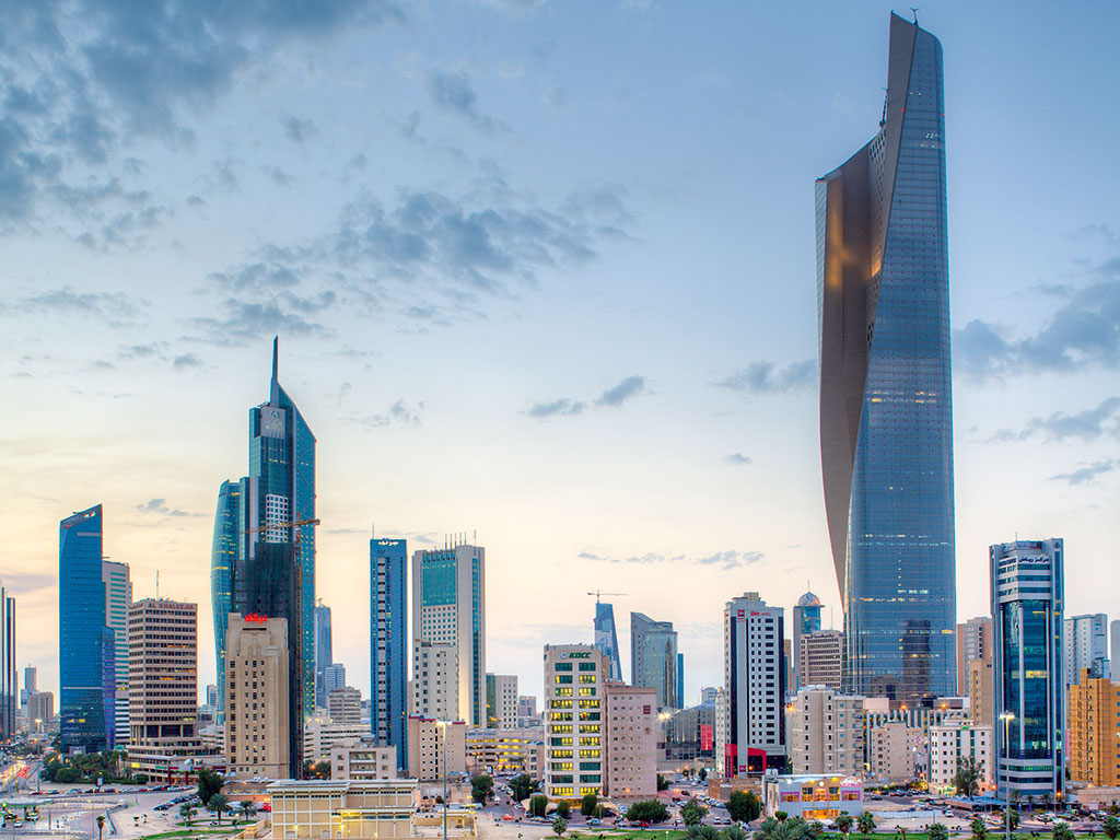 Central business district, Kuwait City, where International Turnkey Systems (ITS) is based.