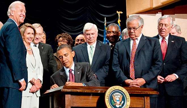 President Obama's Government saw the biggest overhaul of Wall Street since the Great Depression of the 1930s, signing in the Dodd-Frank Wall Street Reform and Consumer Protection Act