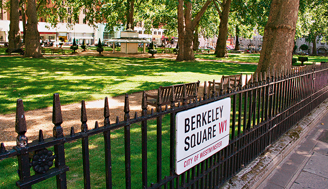 Berkeley Square in Mayfair, London. LEXeFISCAL is based in the area and prides itself on a clientele that appreciates quality, service and price