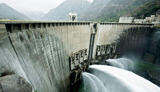 The Cahora Bassa Dam in Mozambique. The country holds an abundance of natural resources, among them being hydropower production - which has become a key investment area