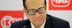 Something to smile about: Li Ka-shing, Chairman of Cheung Kong Holdings, is the richest man in Asia with a wealth of $32bn. The leader has recently announced plans to buy Telefonica's O2 enterprise