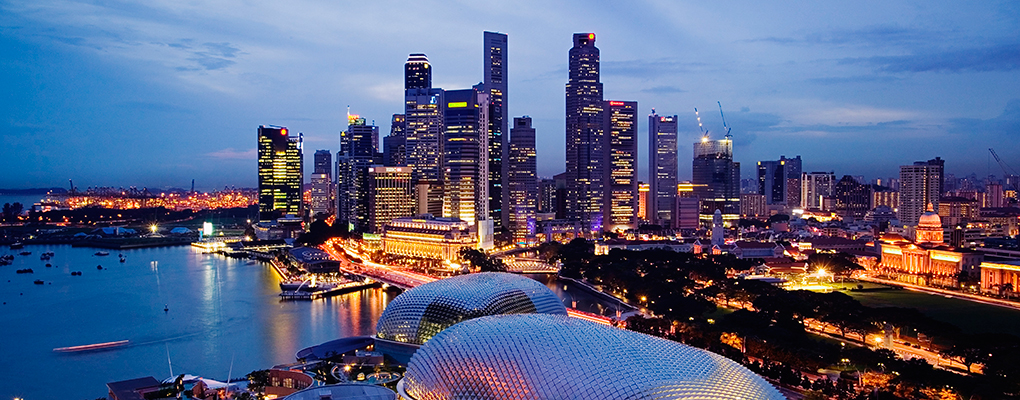 A Singapore skyline. The island country, which is part of the ASEAN region, has become the preferred base for 80 percent of multi-regional companies due to its open markets and international finance hub