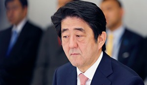 Japan’s Prime Minister Shinzo Abe. Despite criticism, and falling inflation, Abe pledged in January to continue with his third stage of economic reforms for the country