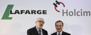 Bruno Lafont and Rolf Soiron (of Lafarge and Holcim, respectively) meet to discuss the merger of their two companies. The latter has since withdrawn from the deal, after its financial performance proved considerably strong than that of Lafarge
