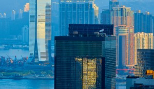 The 118-story International Commerce Centre building in Kowloon Hong Kong, China. The city has some of the priciest properties in the world