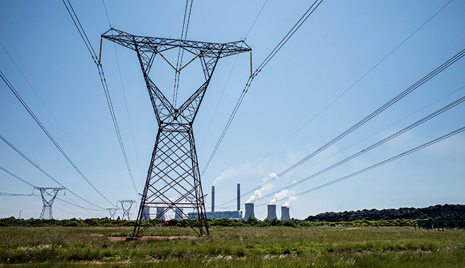 Eskom’s Duvha Power Station, South Africa. Energy shortage in the region has handicapped retail and tourism industries, as well as SMEs