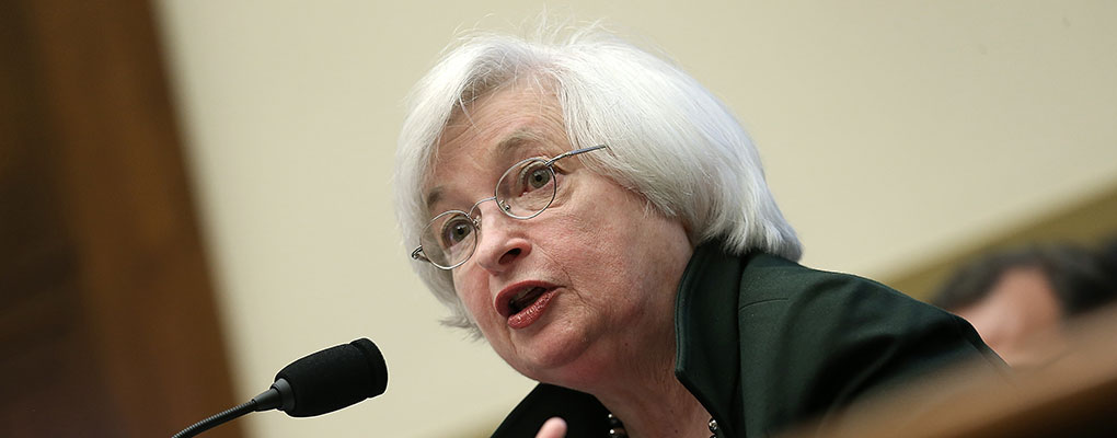 Federal Reserve Chairwoman Janet Yellen. The Fed is encouraged by improvements in household spending and the housing sector, but not confident enough to raise interest rates