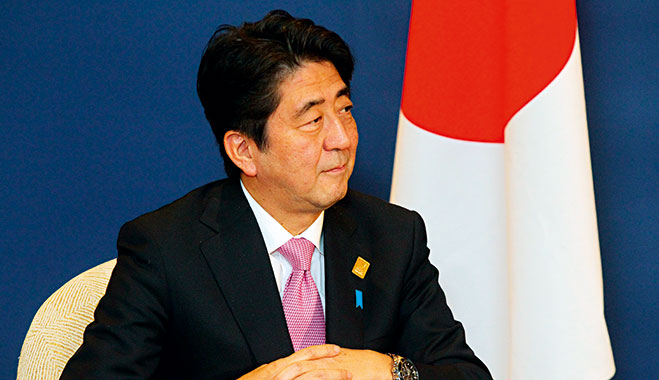 Japanese Prime Minister Shinzo Abe, whose government is determined to improve the country's less than desirable image
