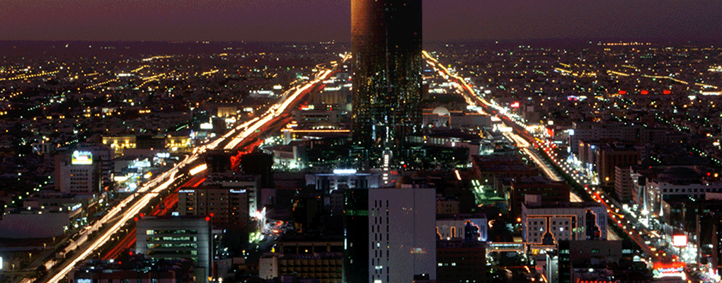 Saudi Arabia at night. The IMF has big concerns about the future of the Kingdom's economy, and predicts it will become bankrupt in five years time