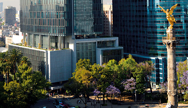 Seguros Monterrey New York Life’s offices in Mexico City. The company has an ambitious growth plan for the next five years, and aims to increase the size of its sales force by over 65 percent