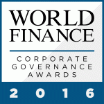 Good governance is as important a measure of success as profitability for corporations in the present climate. We celebrate those succeeding in these measures, in the World Finance Corporate Governance Awards 2016