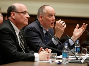Former CEO of Fannie Mae Daniel Mudd speaks during a Financial Crisis Inquiry Commission hearing. Mudd was one of six former executives to be sued by the SEC following the 2008 financial crisis