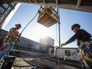 Construction workers on a US building site. The Bureau of Labour Statistics has revealed that in the second quarter of 2016, productivity fell by 0.5 percent