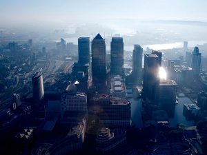 Canary Wharf, London. Although many jobs are expected to relocate from the city in the wake of Brexit, it is likely that the majority of these will be smaller, back-office roles