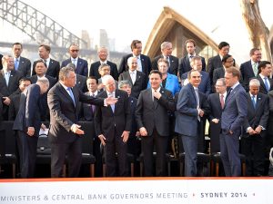 G20 finance ministers met in Sydney, Australia in 2014, the same year in which the group's ambitious growth targets for 2018 were set