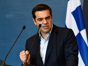 Alexis Tsipras, Prime Minister of Greece. Eurozone finance ministers have agreed to disburse €8.5bn ($9.5bn) of bailout funds to the nation