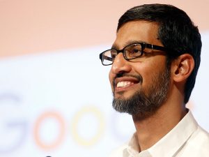 Sundar Pichai, CEO of Google. A French court has ruled that Google's parent company, Alphabet, should be cleared of a disputed $1.27bn tax adjustment bill