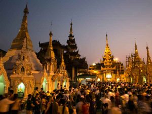 AYA Bank's headquarters are located in Yangon, Myanmar, also home to the beautiful Shwedagon pagoda