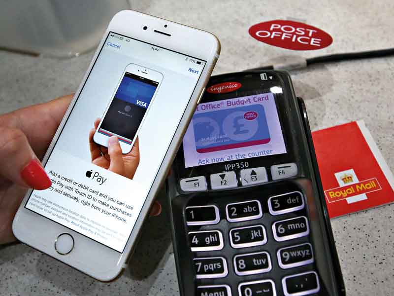 Apple Pay allows users to pay for items on their phones