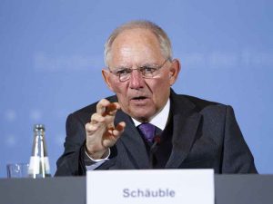 Schäuble served as Germany's finance minister for eight years