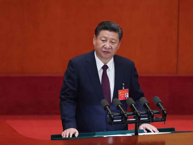 Xi Jinping during the opening session of the 19th National Congress of the Communist Party