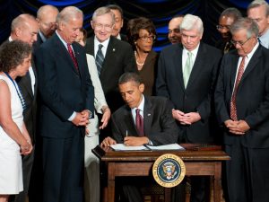 President Barack Obama signed the Dodd-Frank Act in July 2010. The law was the most sweeping reform of the US finance industry since the 1930s, and forced banks to dramatically change the way they were operating