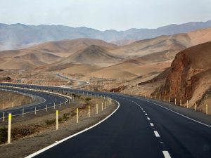 The Pan-American Highway, located south of Lima, Peru. Government-backed projects have stepped in to help bridge Peru's current infrastructure gap