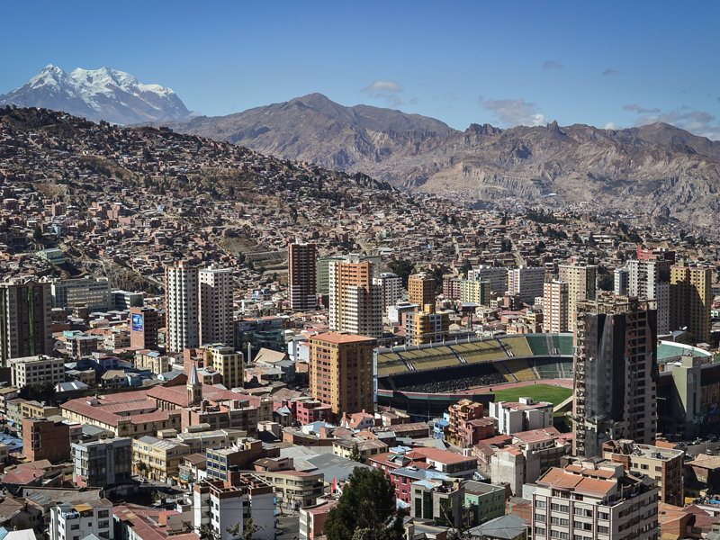 La Paz, the capital of Bolivia. In spite of the multitude of challenges that arose in the country's banking sector over the last 12 months, Banco Mercantil Santa Cruz continues to flourish