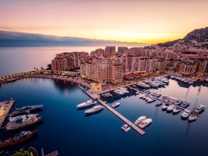 Monte Carlo, in the Principality of Monaco. The country is home to a well established and impressively diverse financial services sector